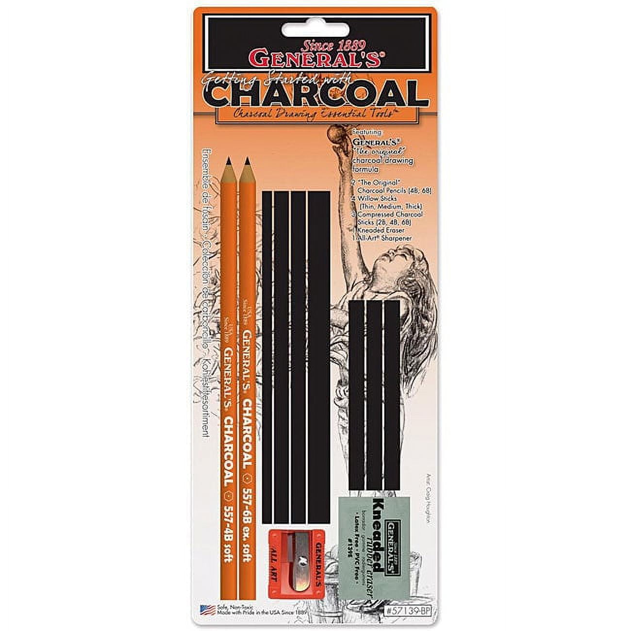 General Pencil Charcoal Drawing Assortment Set