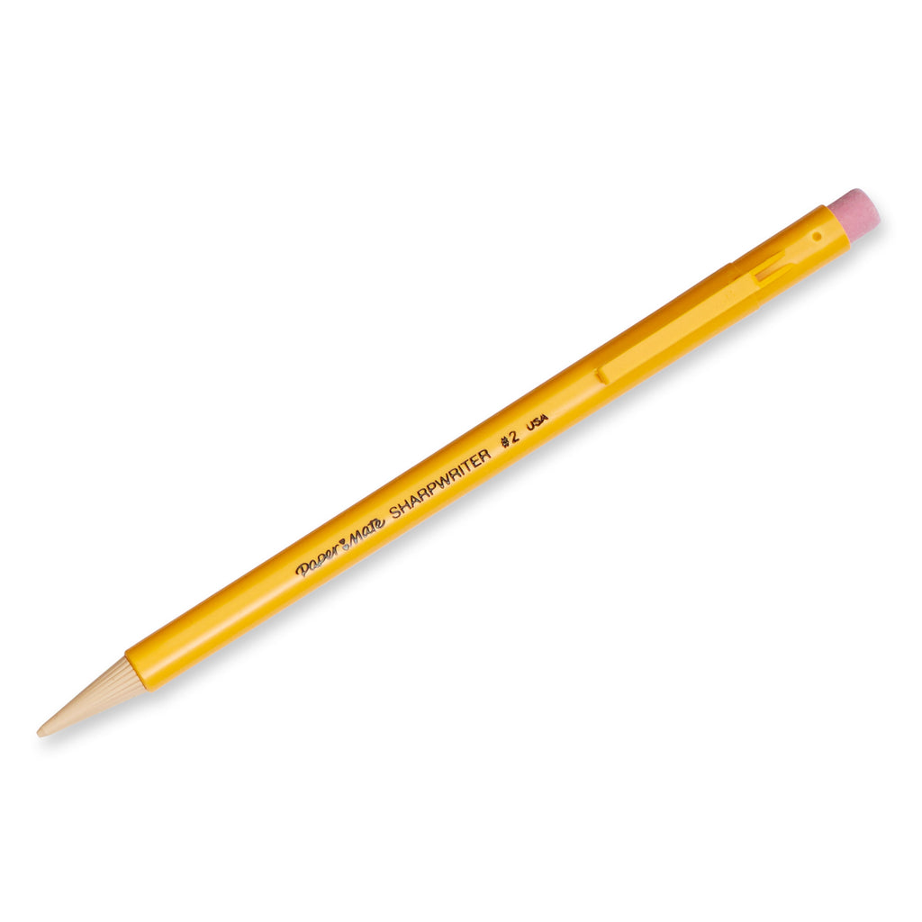 Paper Mate SharpWriter Mechanical Pencils, 0.7mm, HB #2, Yellow, 12 Count