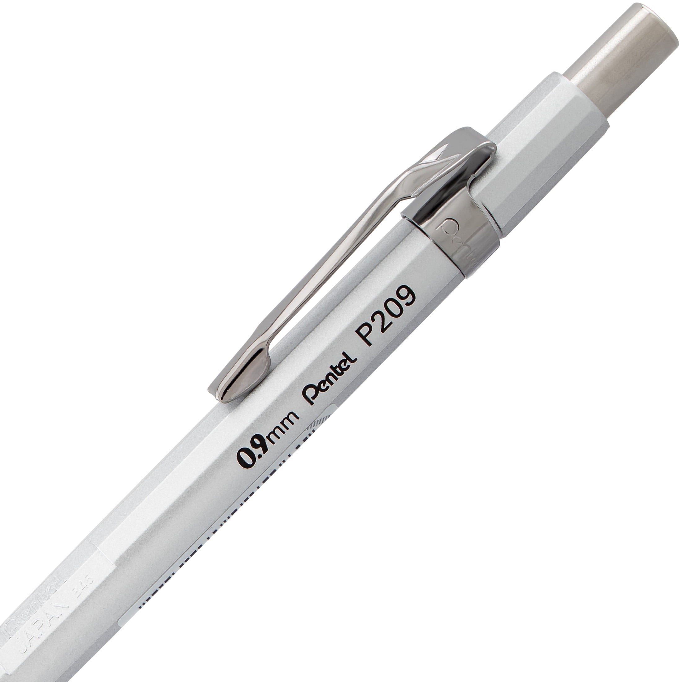 Pentel Sharp Mechanical Pencil, .9mm, Metallic Silver