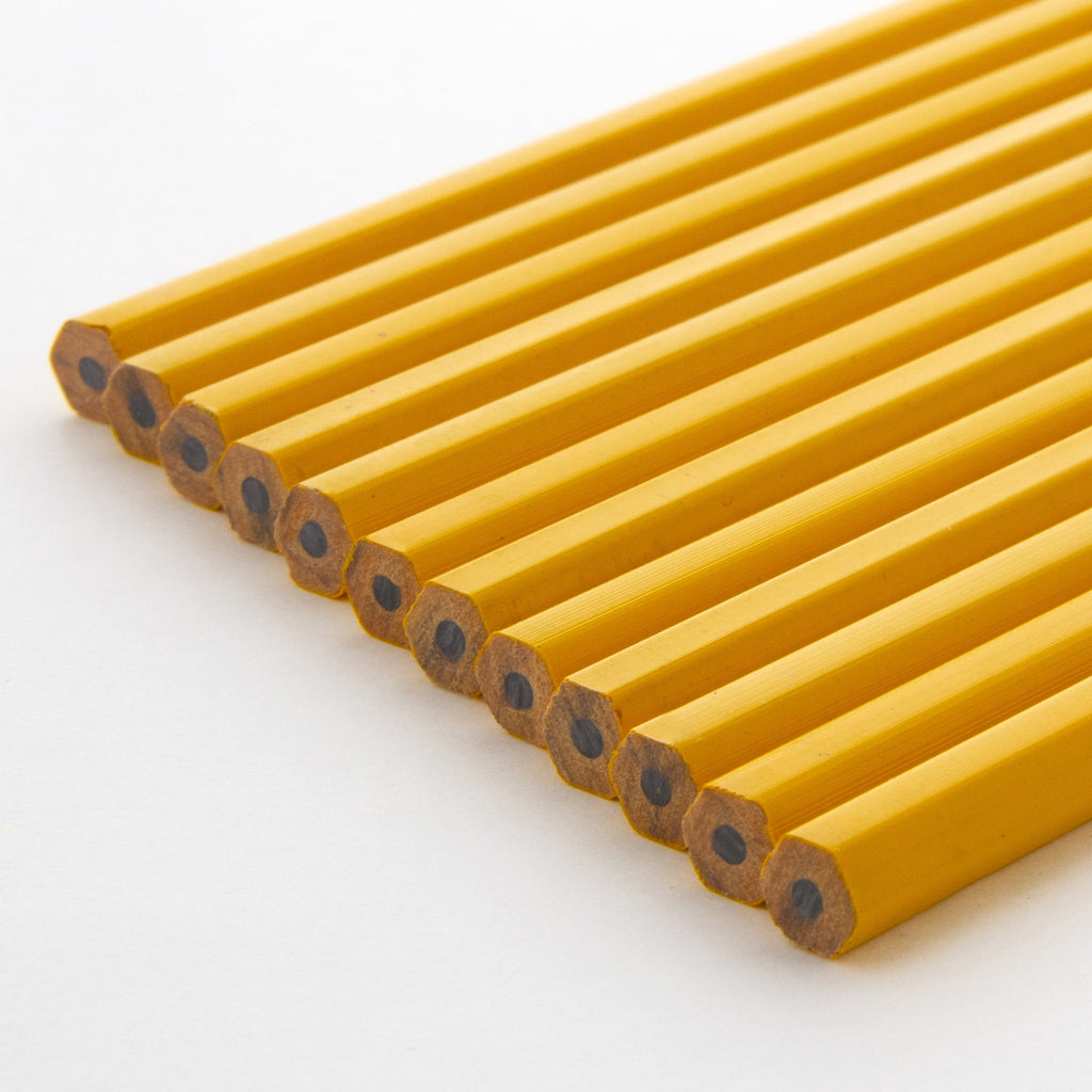 BAZIC #2 HB Yellow Pencils, Unsharpened, Wood Free Latex Free Eraser (20/Pack), 1-Pack