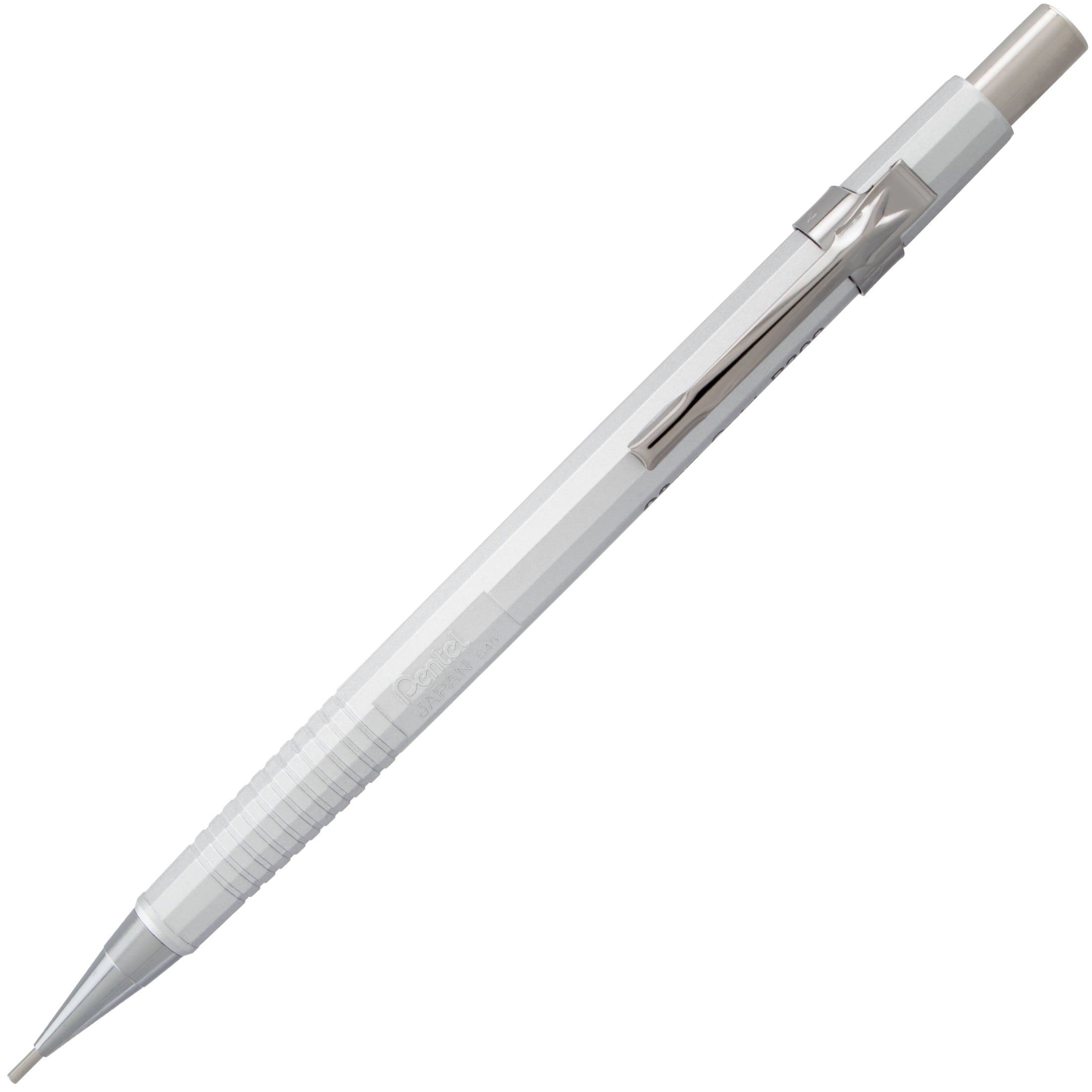 Pentel Sharp Mechanical Pencil, .9mm, Metallic Silver
