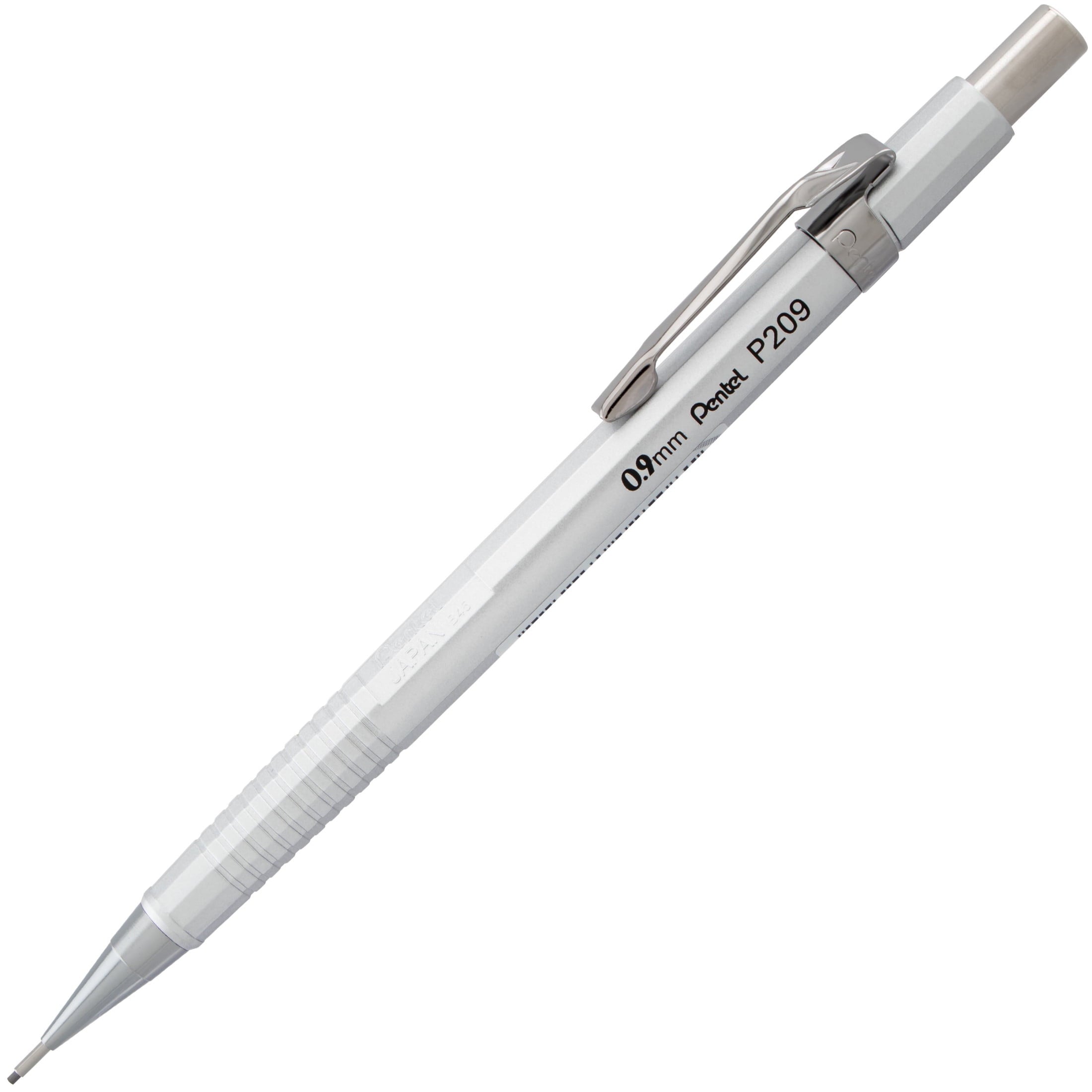 Pentel Sharp Mechanical Pencil, .9mm, Metallic Silver