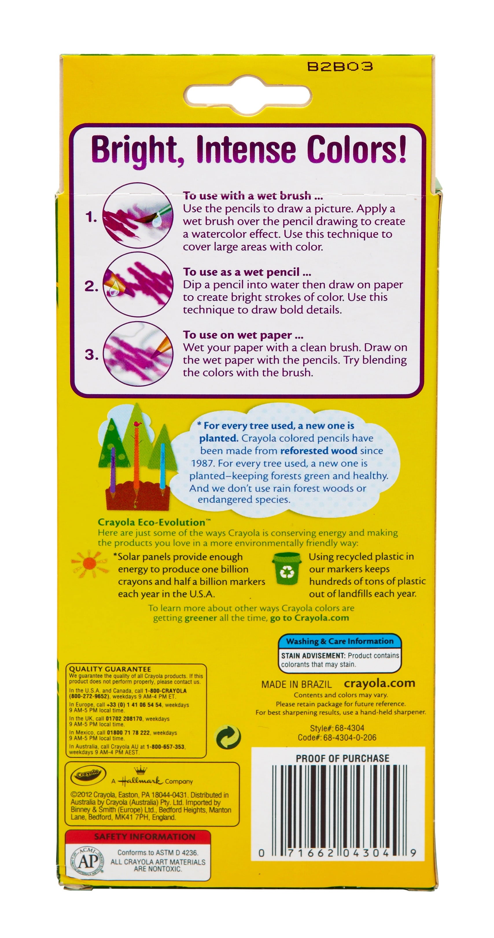 Crayola Watercolor Pencil Set, 24-Colors