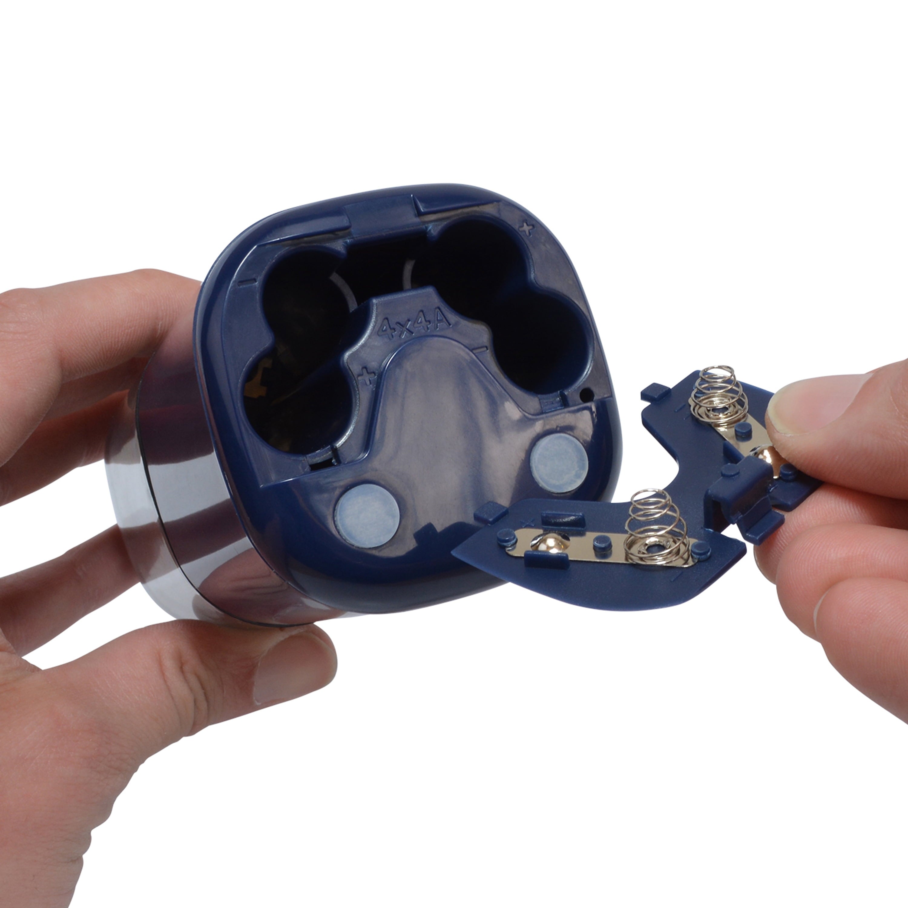 Westcott Aura Battery Pencil Sharpener, Titanium, Anti-Microbial, Office, Blue, 1-Count, New.