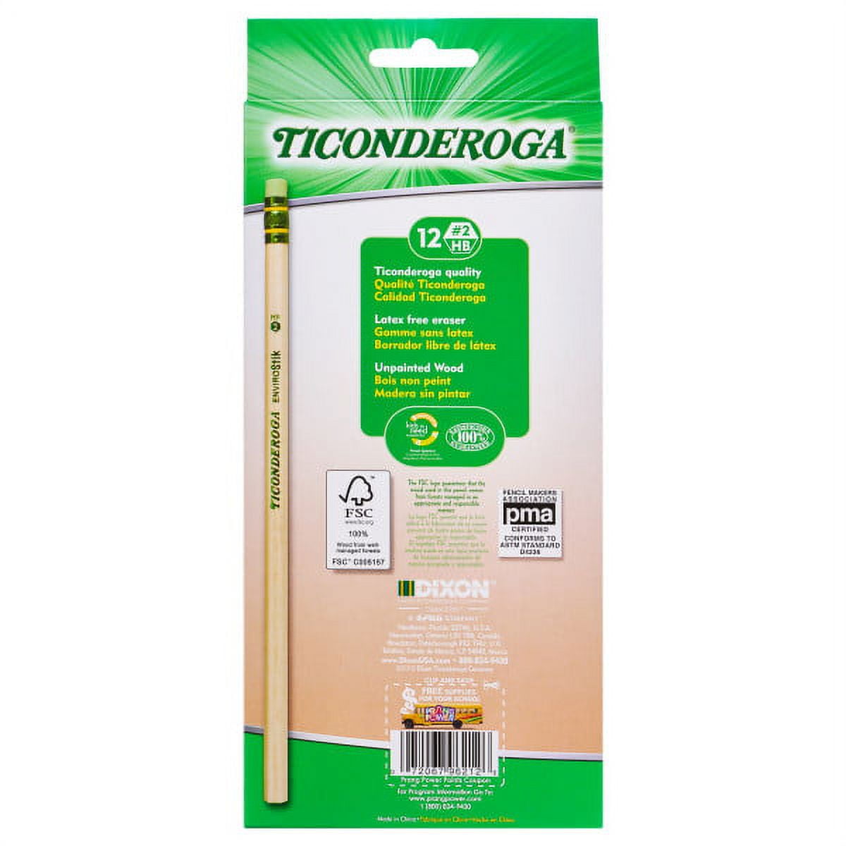 Ticonderoga Wooden Pencil #2 Soft Lead Dozen (X96212X)
