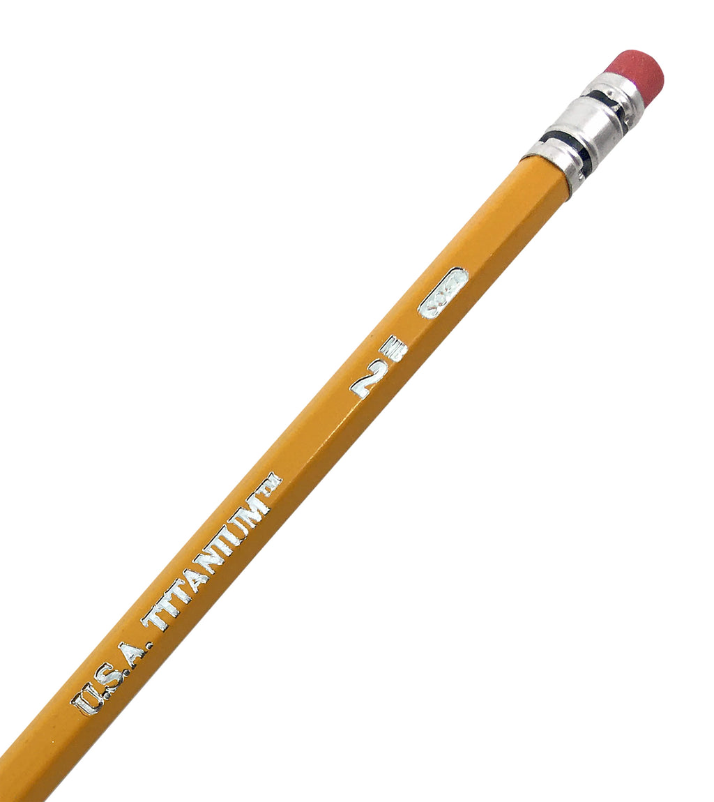 USA Titanium Premium Yellow No.2 Pencils 36 Count Sharpened Woodcase Pencils