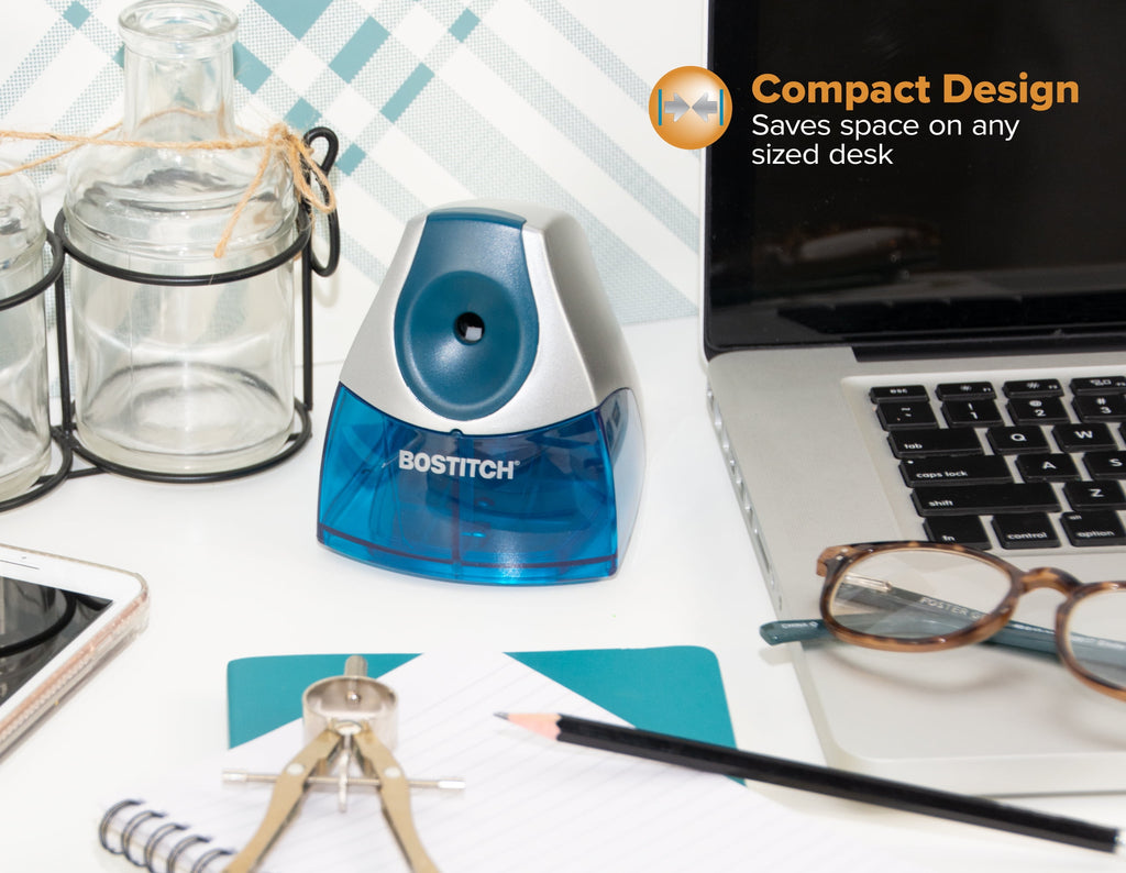 Bostitch Personal Electric Pencil Sharpener, HHC Cutter Tech, Stall-Free Motor, High-Capacity Tray