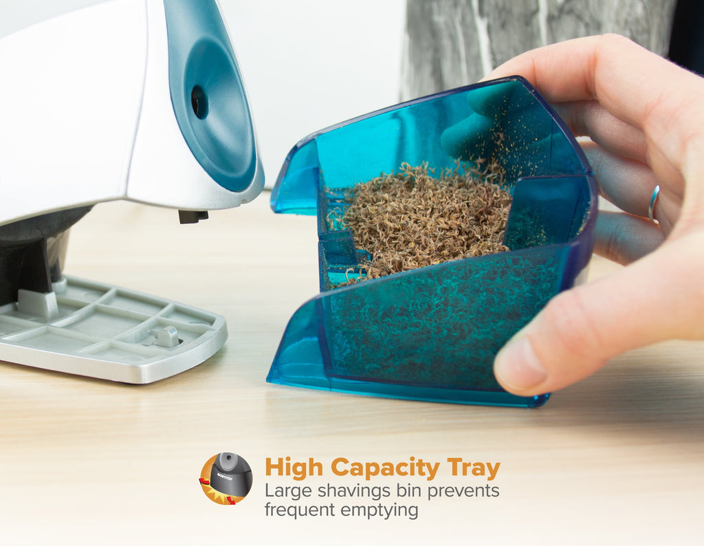 Bostitch Personal Electric Pencil Sharpener, HHC Cutter Tech, Stall-Free Motor, High-Capacity Tray