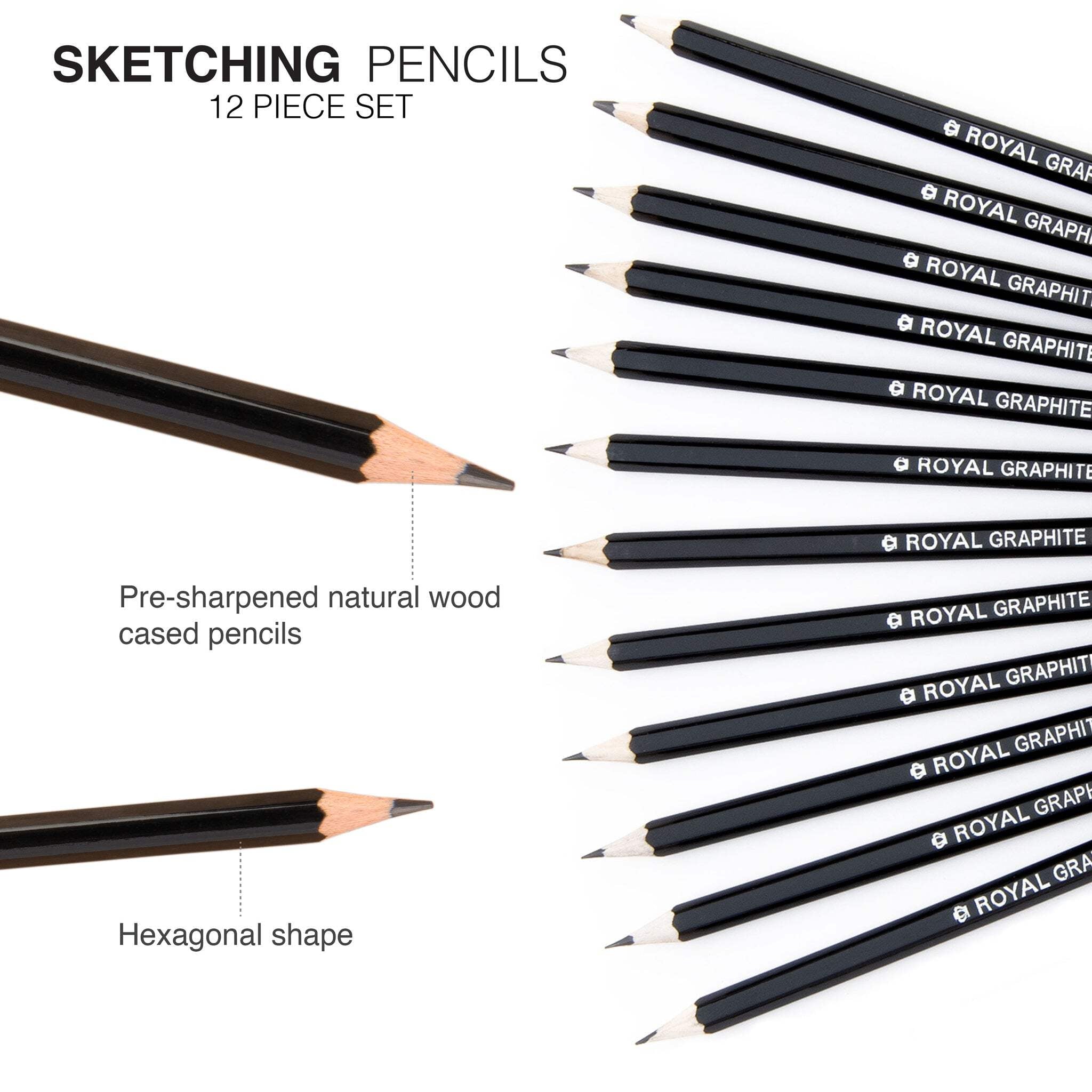 Royal & Langnickel Essentials Sketching Pencil Set