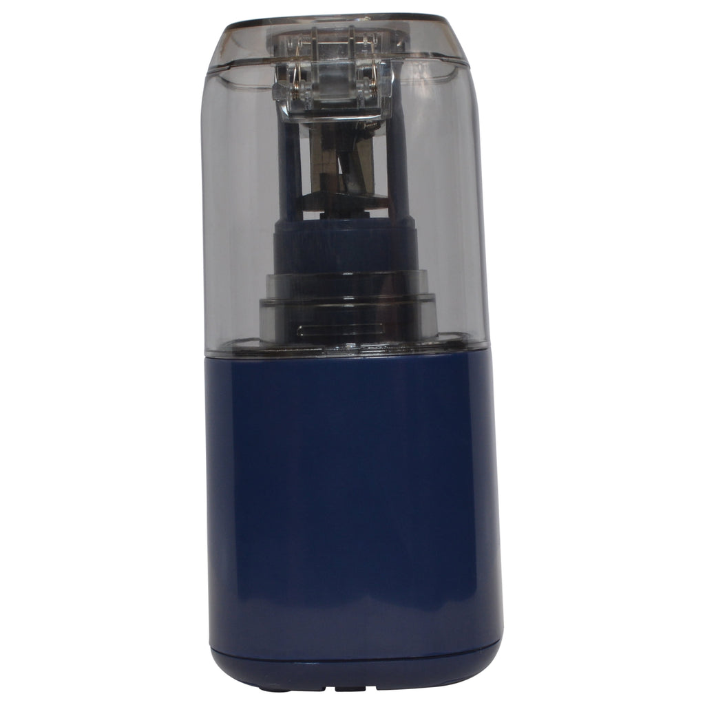 Westcott Aura Battery Pencil Sharpener, Titanium, Anti-Microbial, Office, Blue, 1-Count, New.