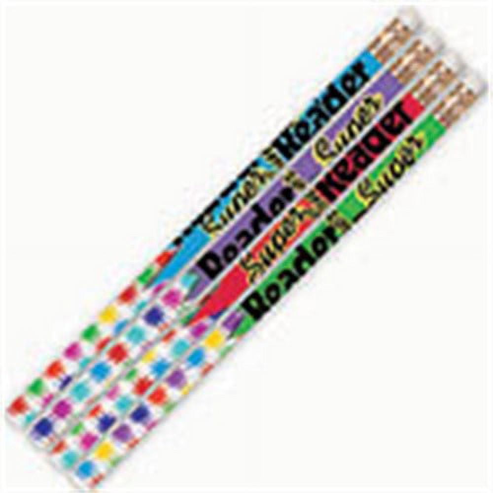Musgrave Pencil Company Musgrave Super Reader Motivational Pencils Pack of 12 (MUS2339D)