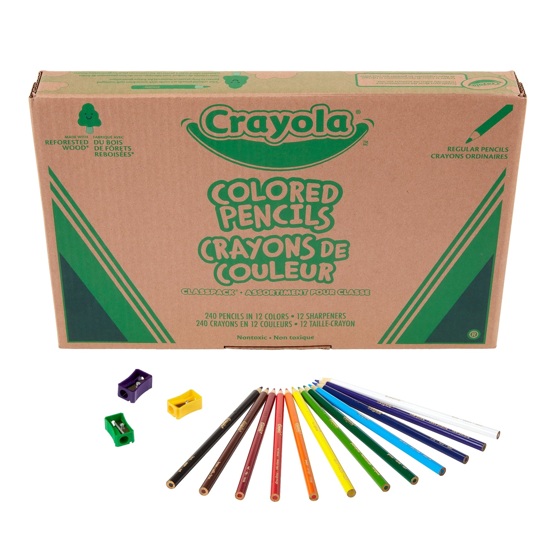 Crayola Colored Pencils Classpack, Assorted, 240 Count