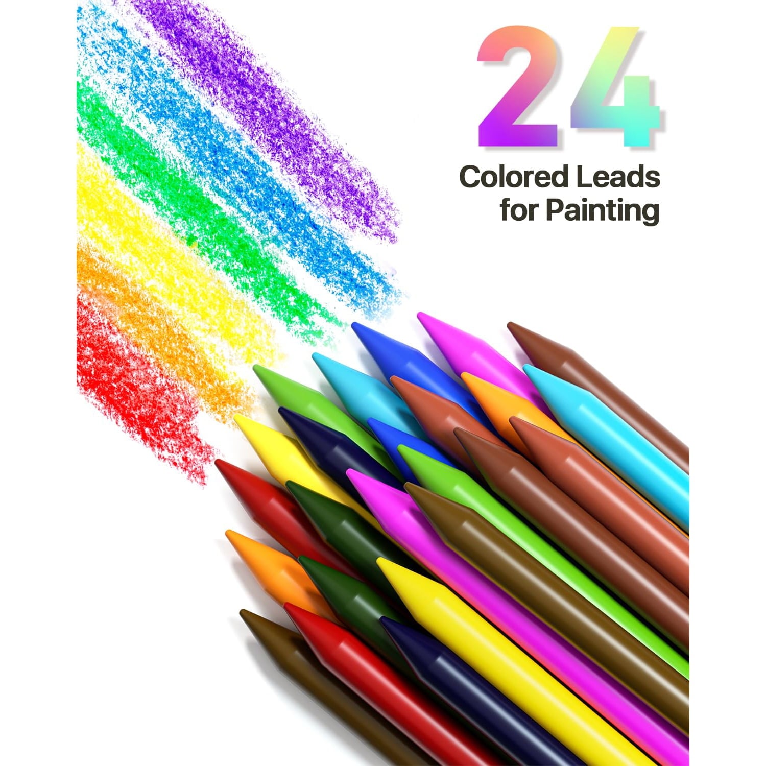 STAGEEK 37PCS Art Mechanical Pencil Set, Drafting Pencil 5 Sizes- 0.3, 0.5, 0.7, 0.9MM & 2PCS 2.0MM Mechanical Drawing Pencils with  Leads