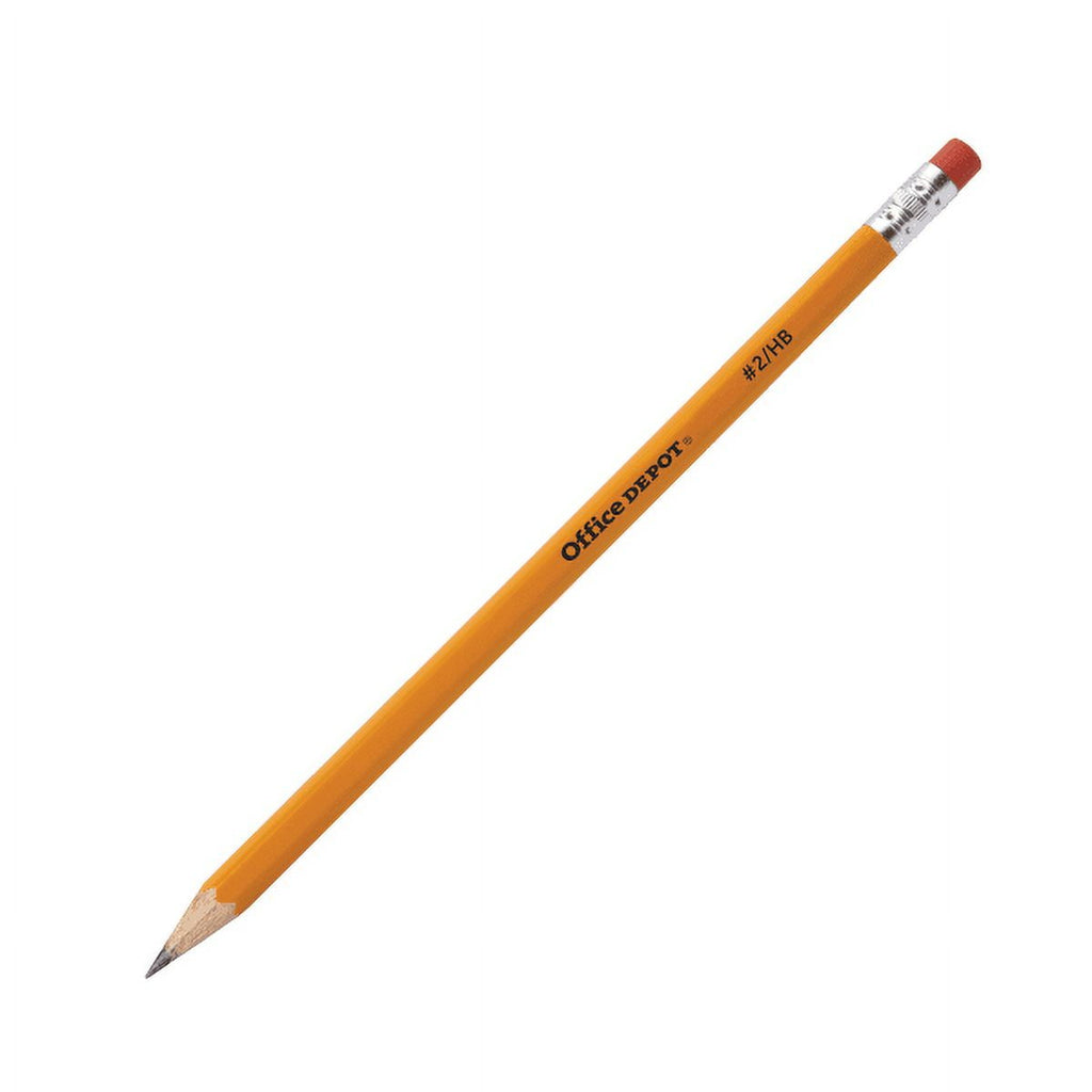 Office Depot® Brand Presharpened Wood Pencils, #2 Medium Soft Lead, Yellow, Pack Of 24 Pencils