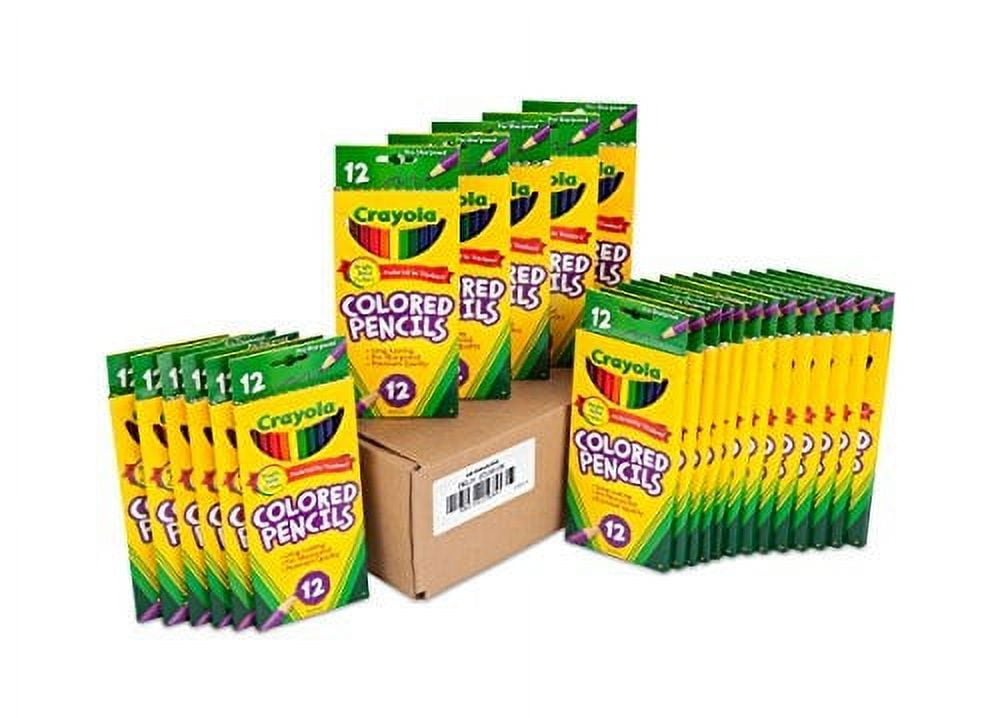 Crayola Colored Pencils, 24 Packs of 12-Count Colored Pencils, Art Tools in Vibrant Colors, great for School or Home Projects, Adult Coloring
