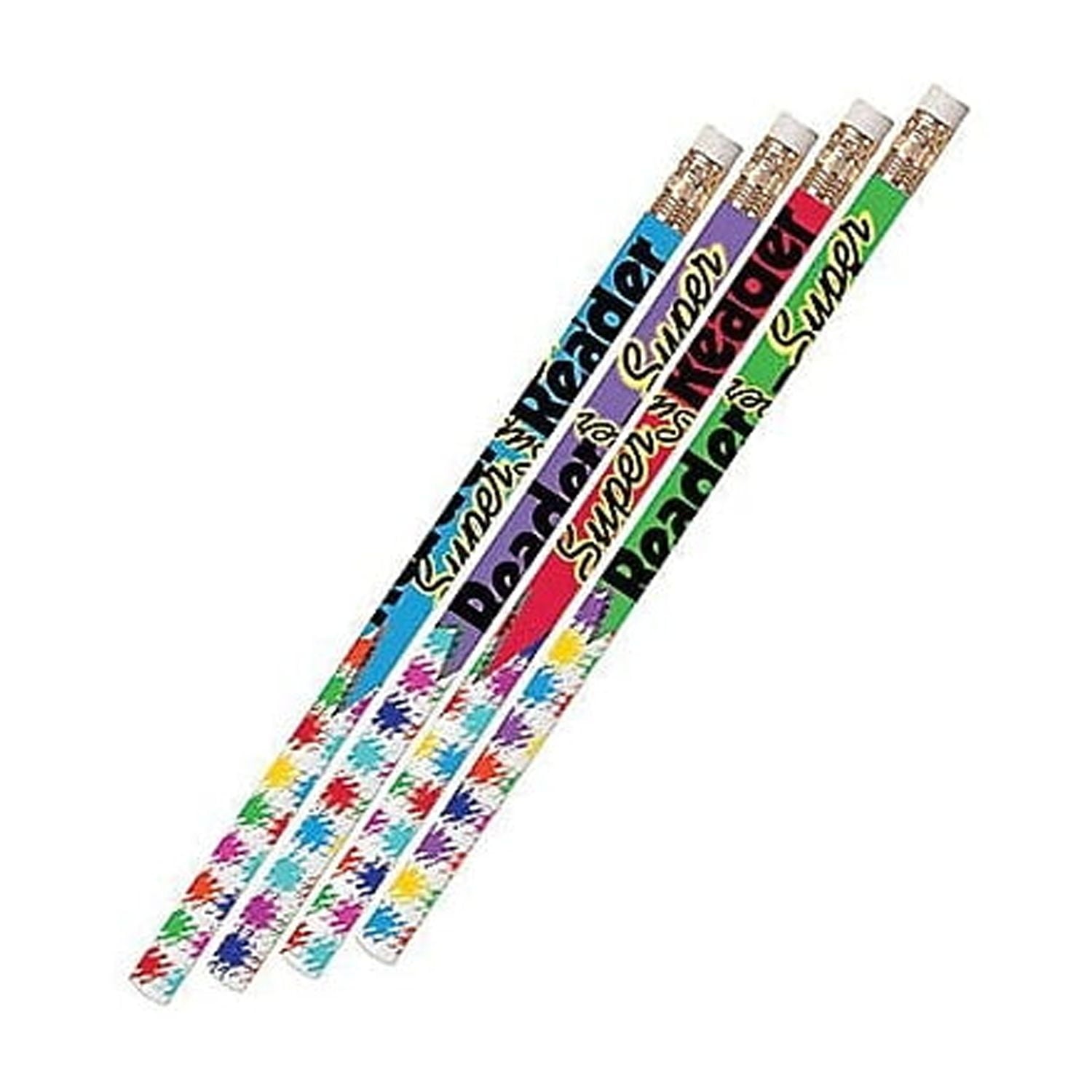 Musgrave Pencil Company Musgrave Super Reader Motivational Pencils Pack of 12 (MUS2339D)