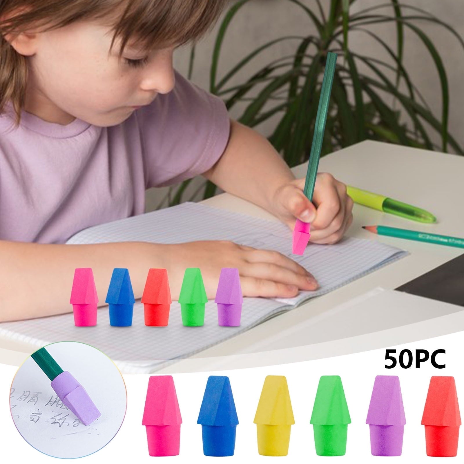 3-Ring Binder Zipper Pouch: Dual-Compartment Clear Window Pencil Case for Pens Cosmetics - 10" x 7.5" Office Travel Organizer(Blue)