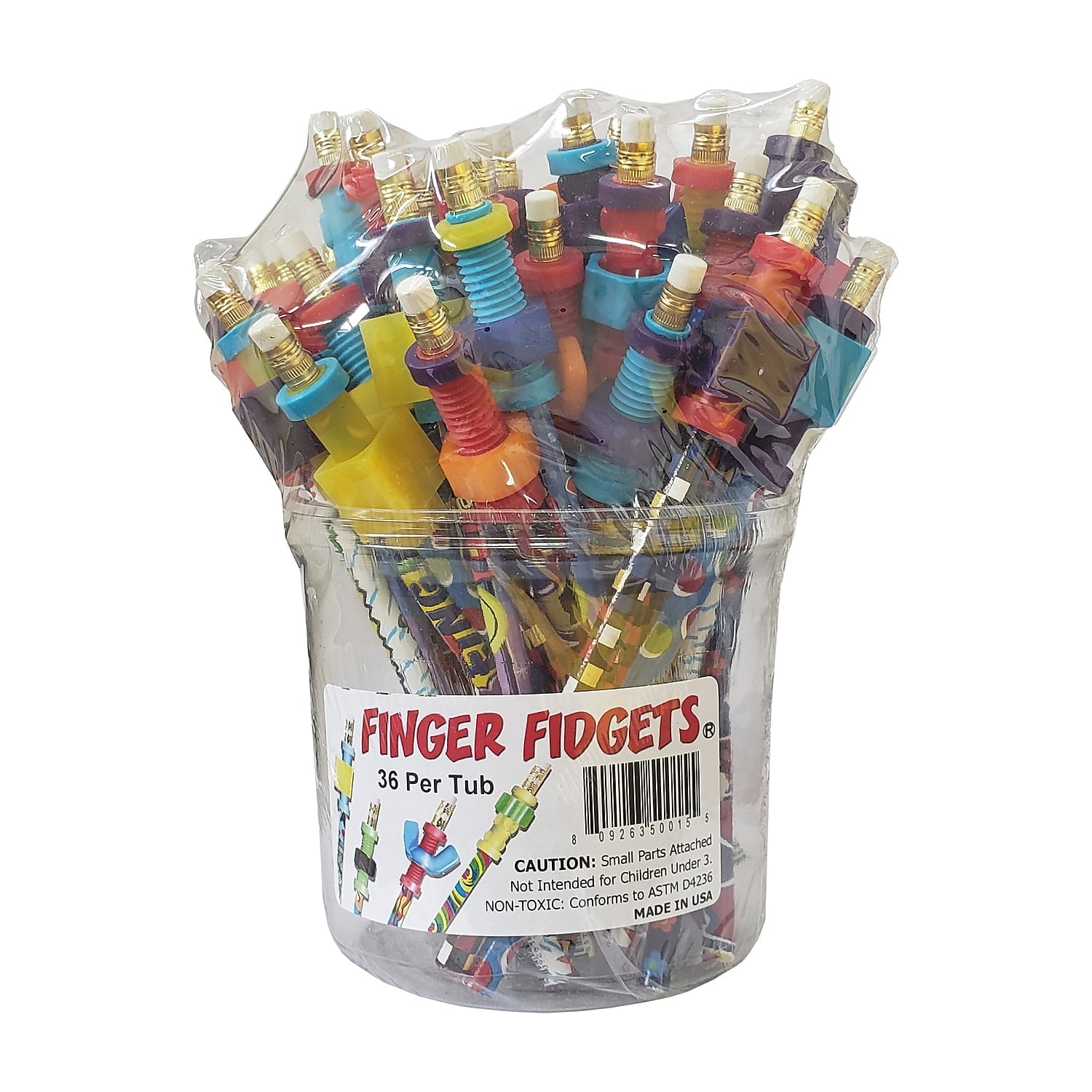 Pencils With Fidget Toppers Pk36