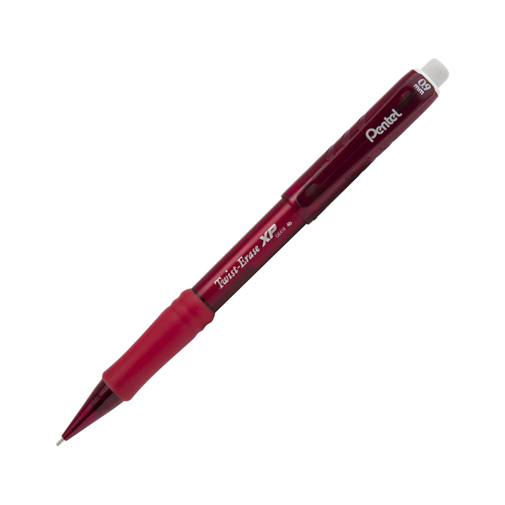 Pentel Twist-Erase EXPRESS Mechanical Pencil (0.9mm) Red Barrel (NEW COLOR) - 1 Each