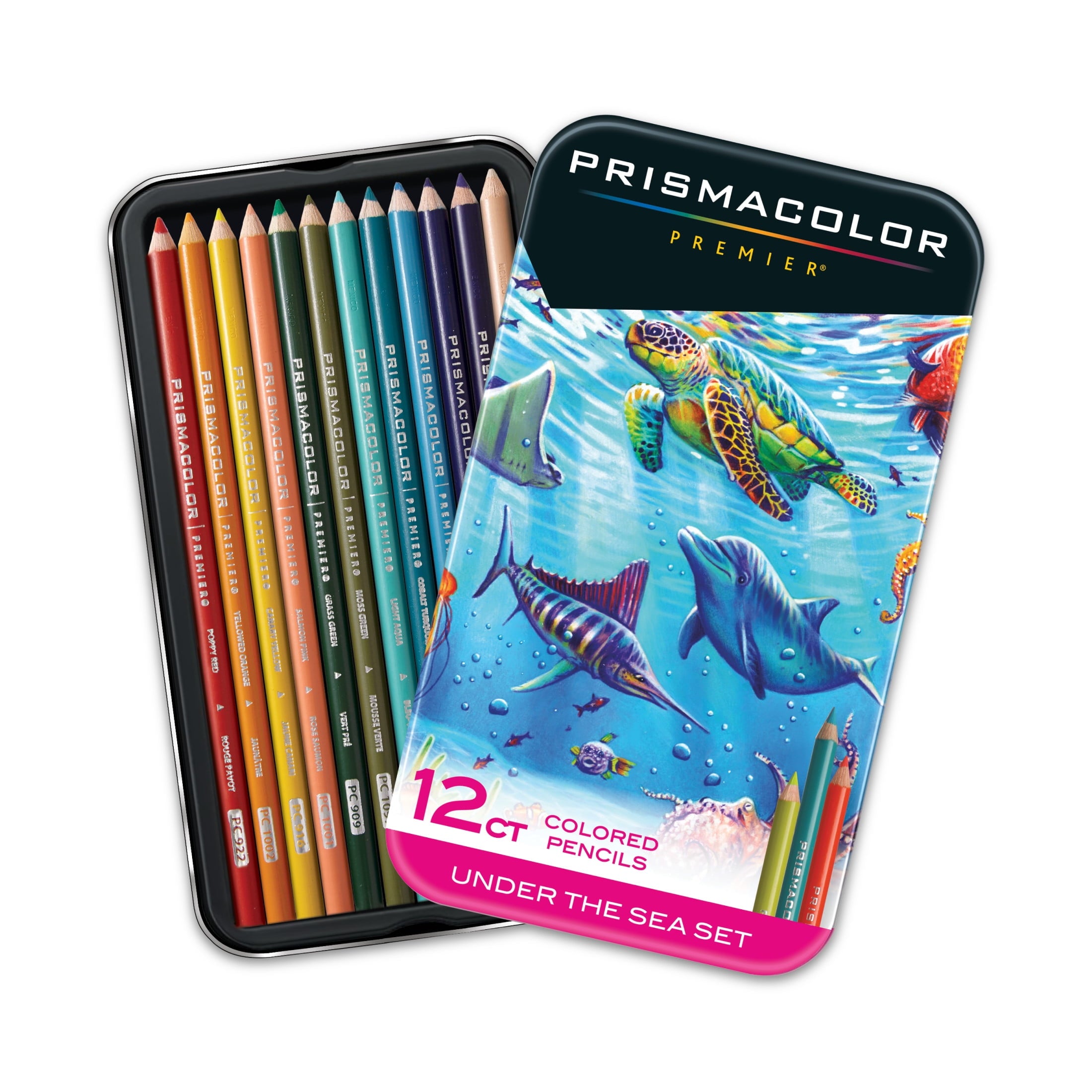 Prismacolor Premier Colored Pencils, Soft Core, Under the Sea Set, 12 Count