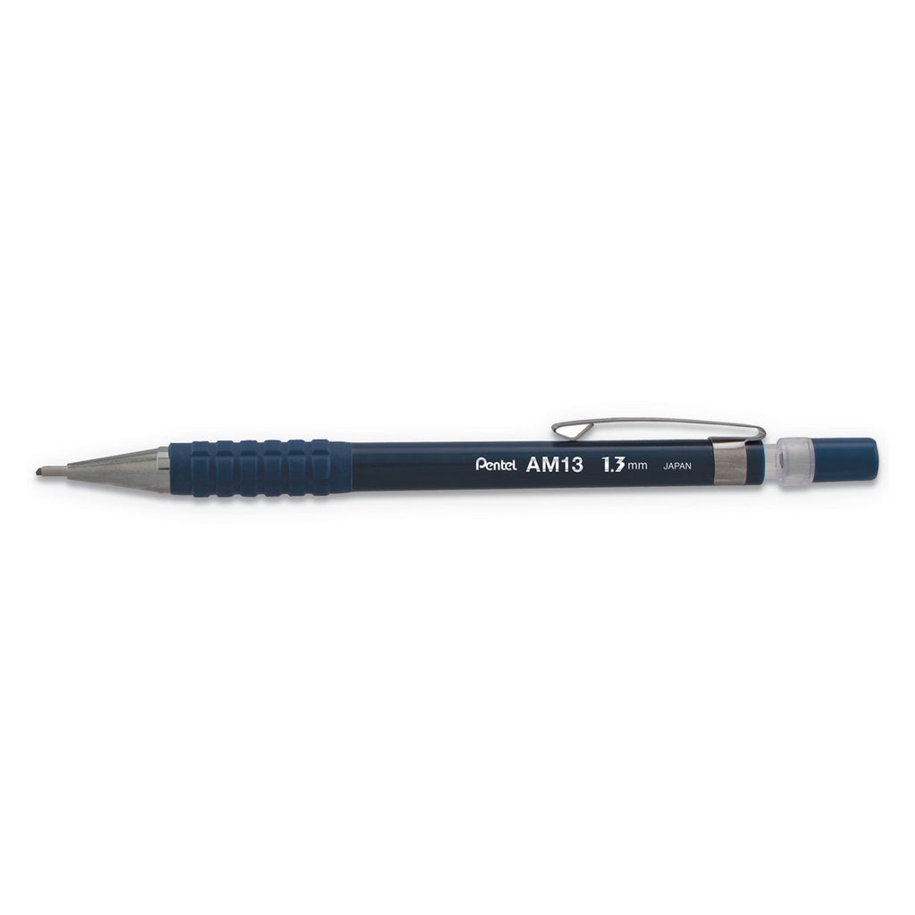 Pentel® Sharp Mechanical Pencil, 1.3 mm, HB (#2), Black Lead, Blue Barrel AM13C