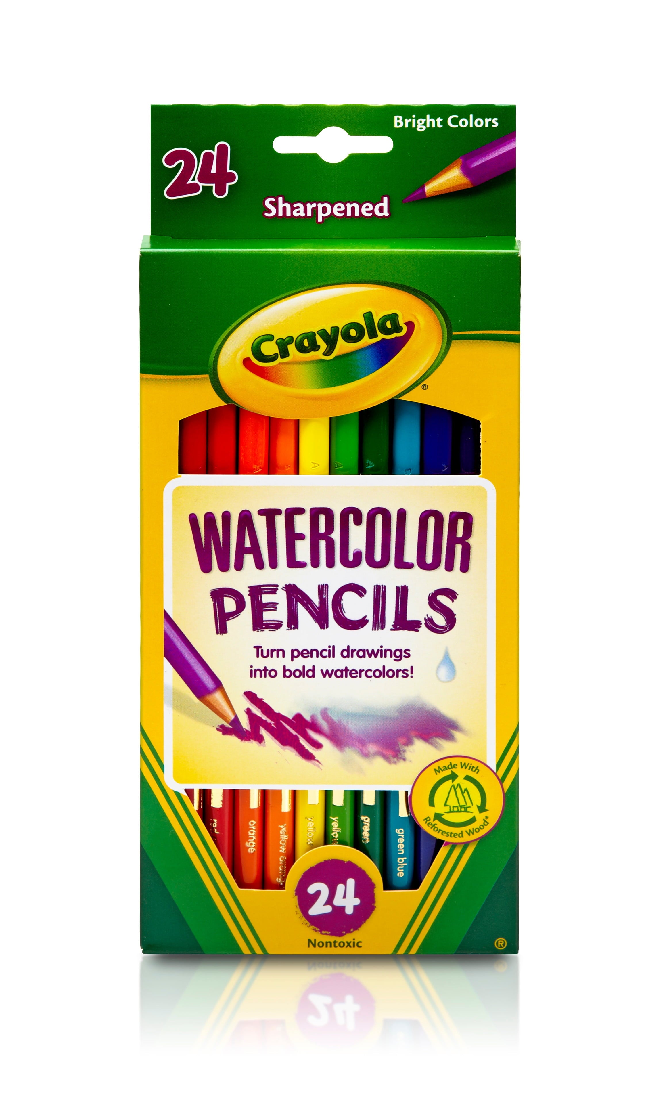 Crayola Watercolor Pencil Set, 24-Colors
