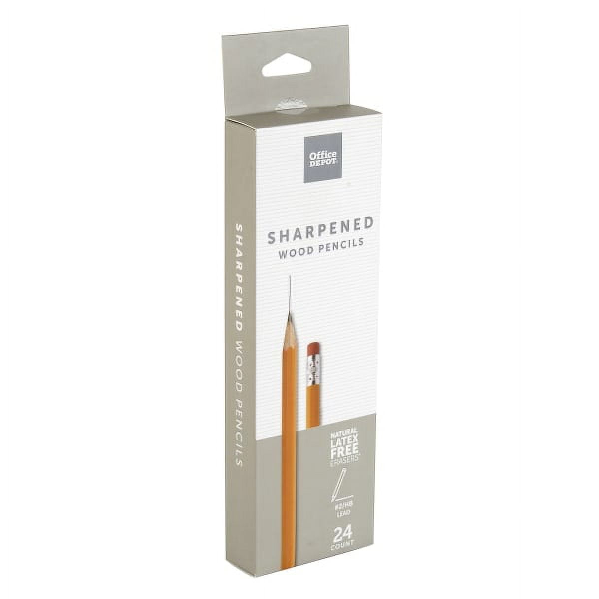 Office Depot® Brand Presharpened Wood Pencils, #2 Medium Soft Lead, Yellow, Pack Of 24 Pencils