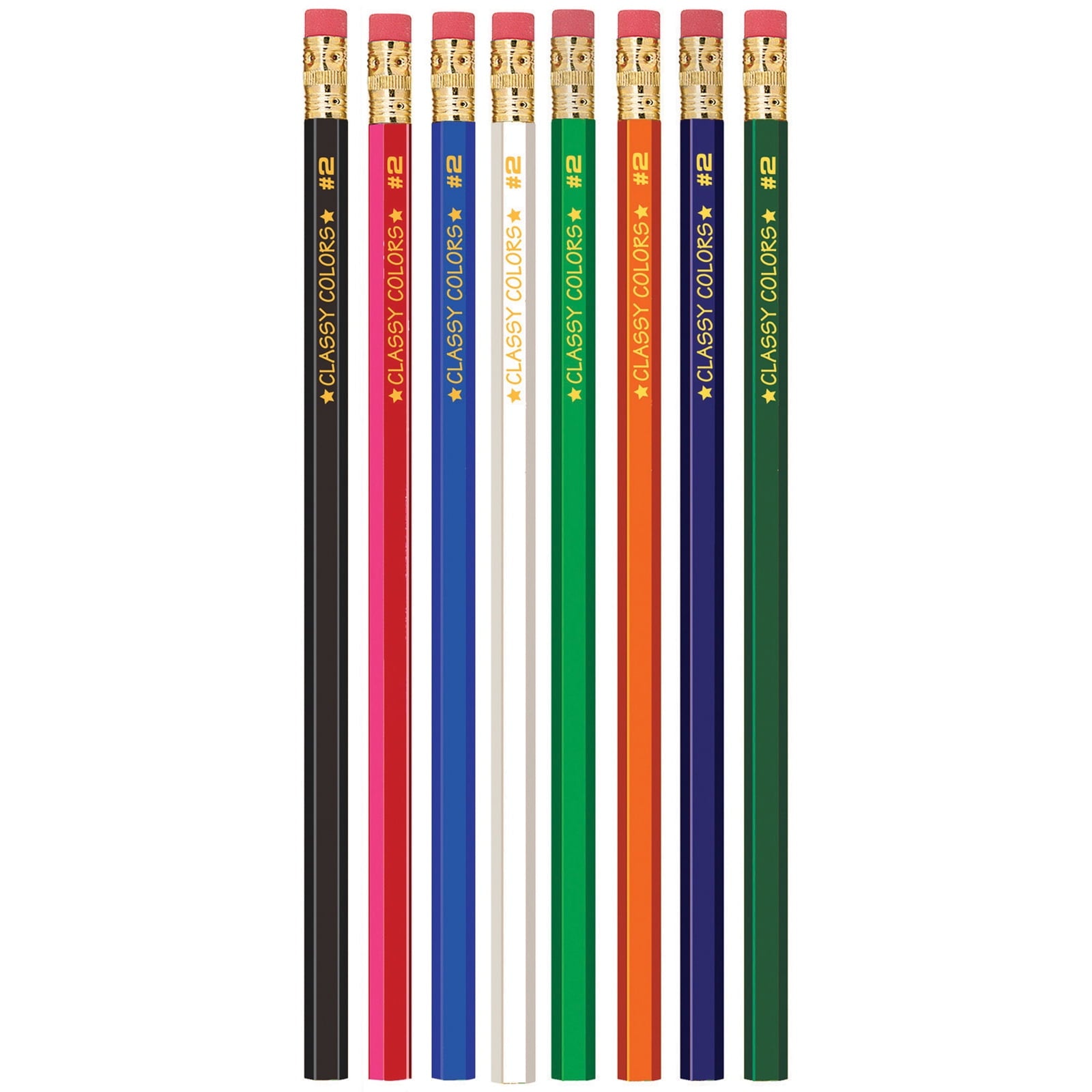 Musgrave Pencil Company No. 2 Wood Case Hex Pencil, Assorted Colors, Pack of 144