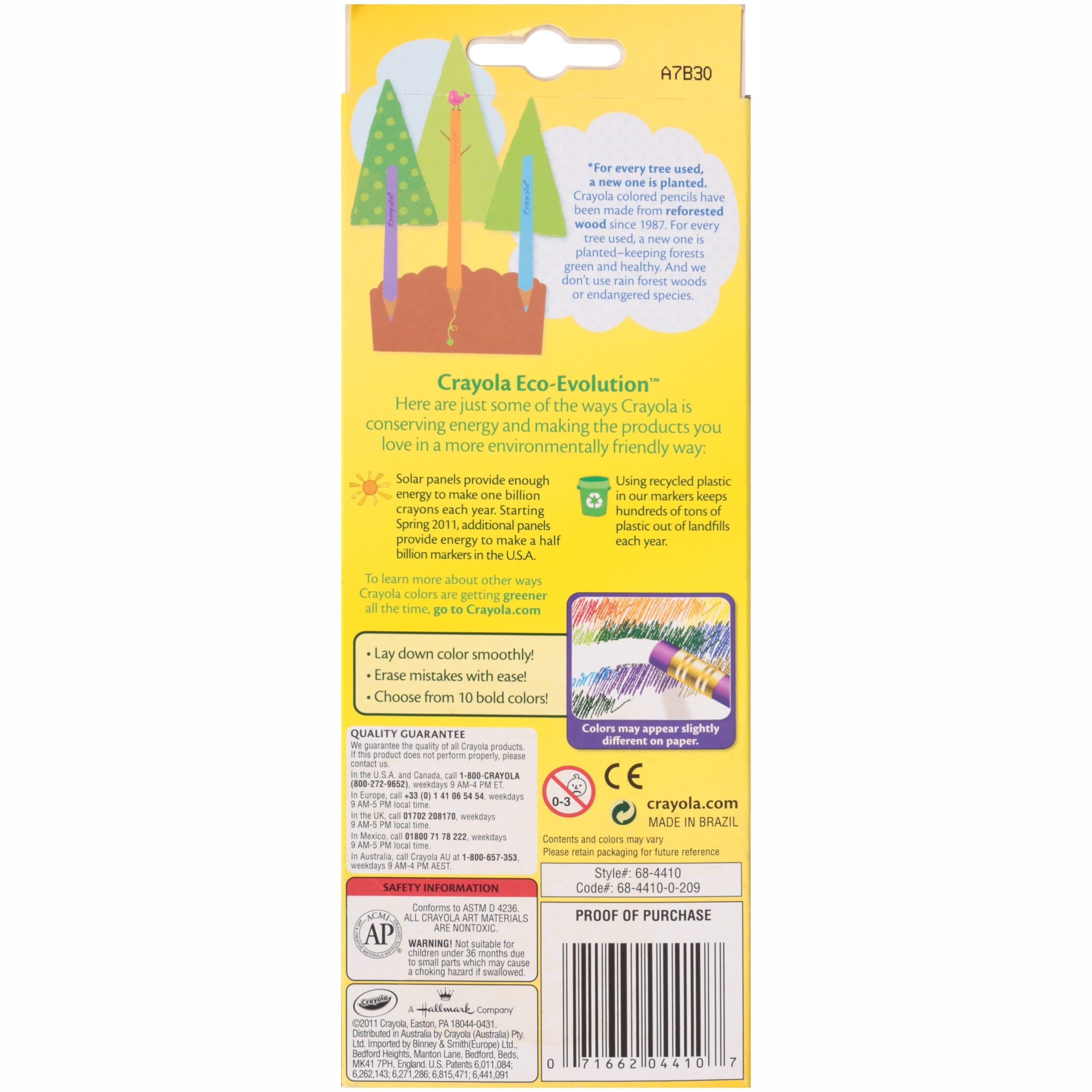 Crayola Erasable Colored Pencils, Great for Coloring Books, 10 Count